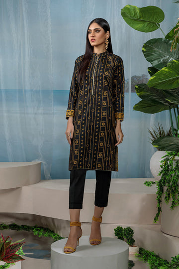 Bonanza Satrangi Black Lawn Suit Aso222p02 Summer Collection 2022 Online Shopping